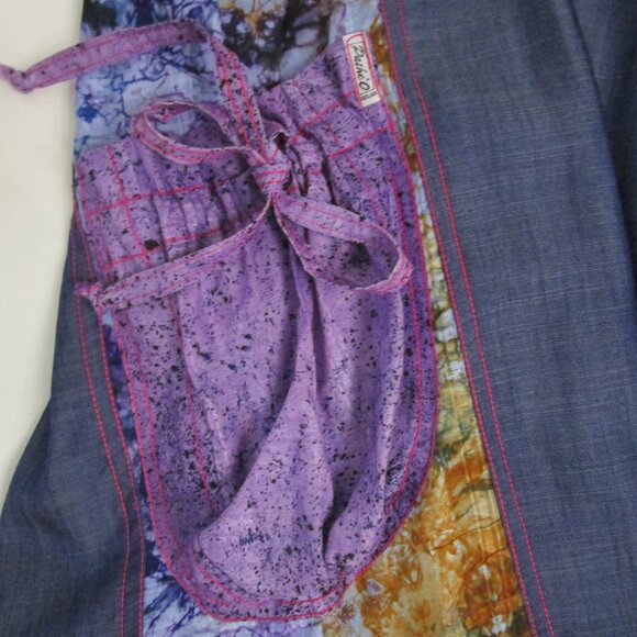 Tunic Dress African Cotton Floral Print Embroidery Bohem - Picture 8 of 13